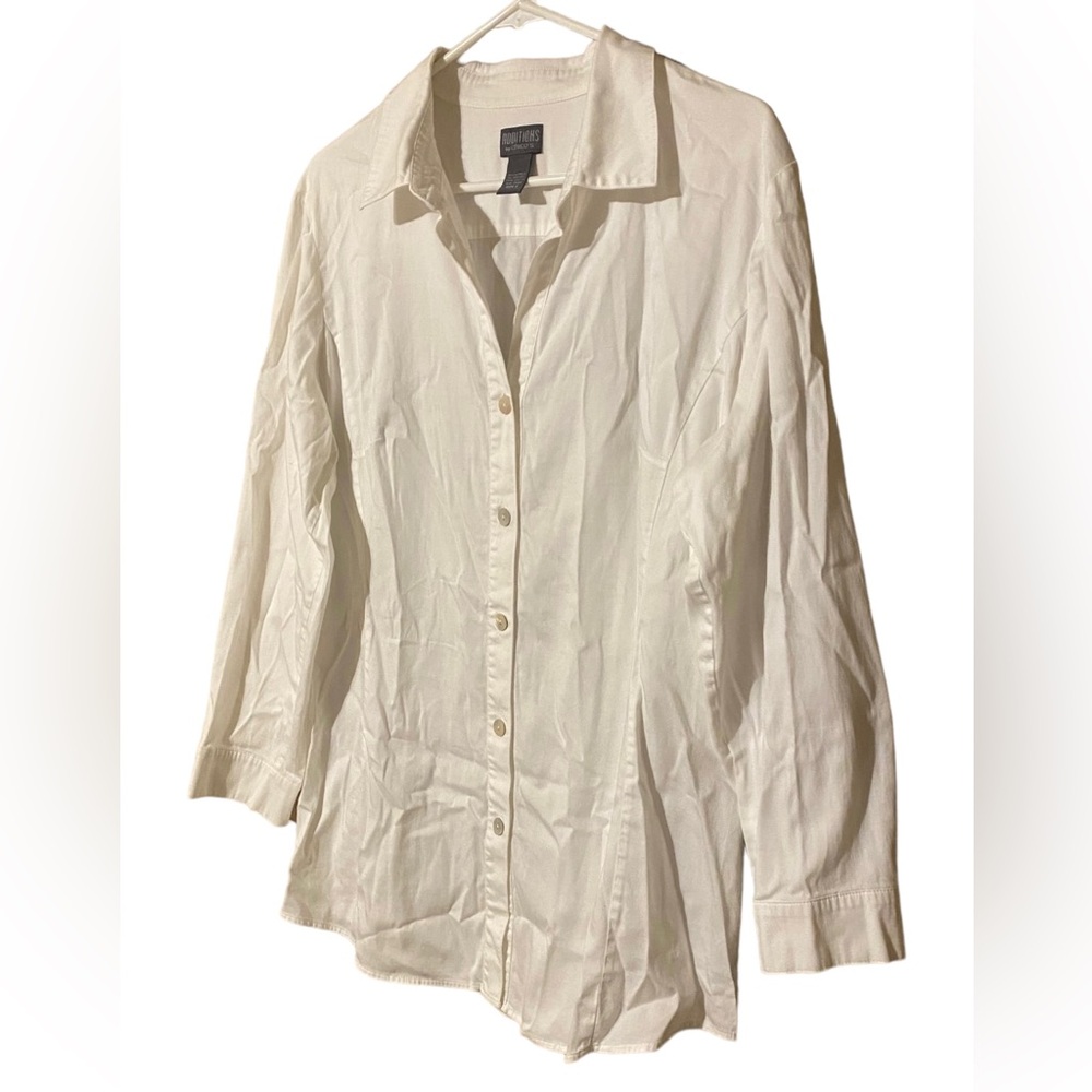 Chicos Additions Button Up Top Size 3 Extra Large… - image 3